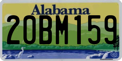 AL license plate 20BM159