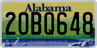 AL license plate 20BQ648