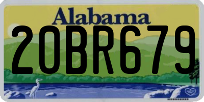 AL license plate 20BR679