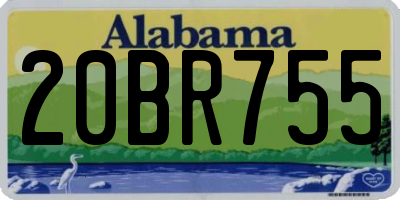 AL license plate 20BR755