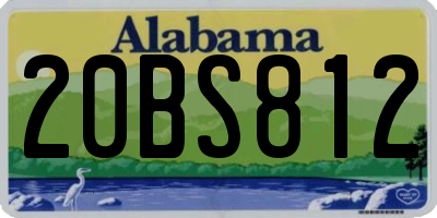 AL license plate 20BS812