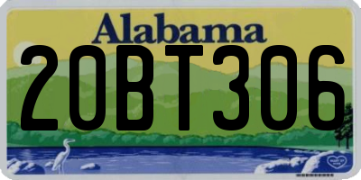 AL license plate 20BT306