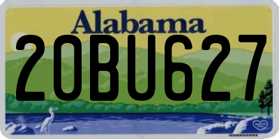 AL license plate 20BU627