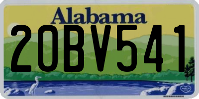 AL license plate 20BV541