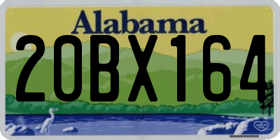 AL license plate 20BX164