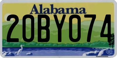 AL license plate 20BY074