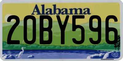 AL license plate 20BY596