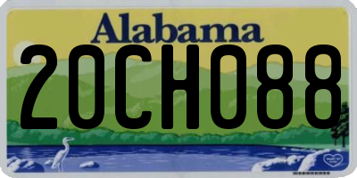 AL license plate 20CH088