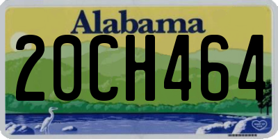 AL license plate 20CH464