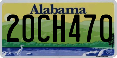 AL license plate 20CH470
