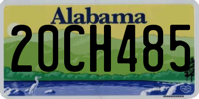 AL license plate 20CH485