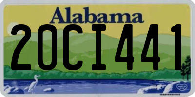 AL license plate 20CI441