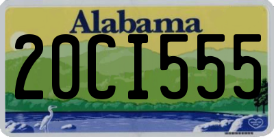 AL license plate 20CI555