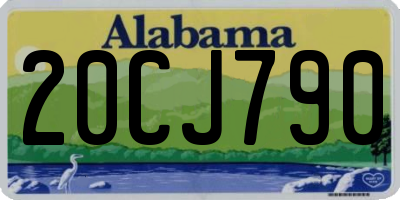 AL license plate 20CJ790