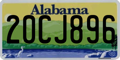 AL license plate 20CJ896