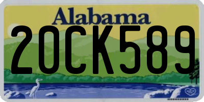 AL license plate 20CK589