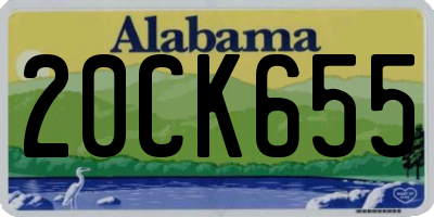 AL license plate 20CK655