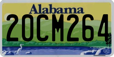 AL license plate 20CM264