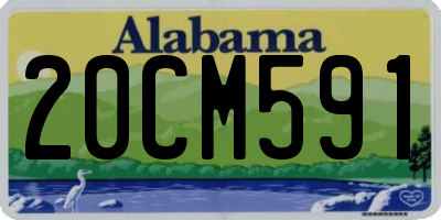 AL license plate 20CM591