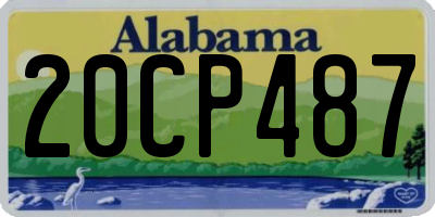AL license plate 20CP487