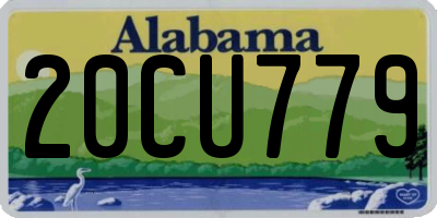 AL license plate 20CU779