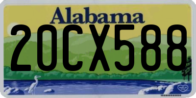 AL license plate 20CX588