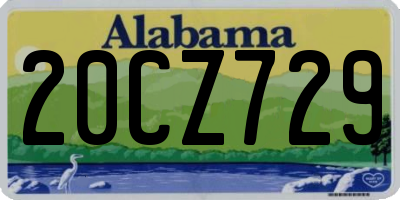 AL license plate 20CZ729