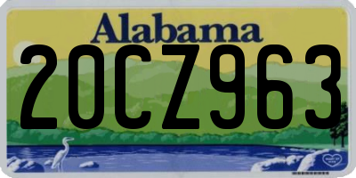 AL license plate 20CZ963