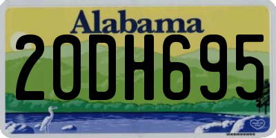 AL license plate 20DH695