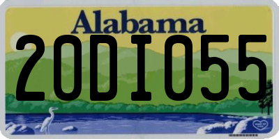 AL license plate 20DI055