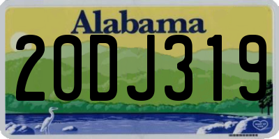 AL license plate 20DJ319