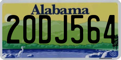 AL license plate 20DJ564