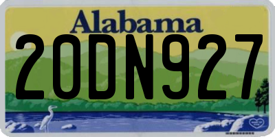 AL license plate 20DN927