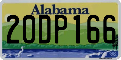 AL license plate 20DP166