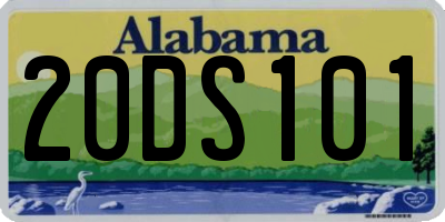 AL license plate 20DS101
