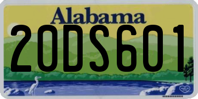 AL license plate 20DS601