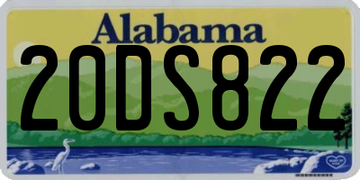 AL license plate 20DS822