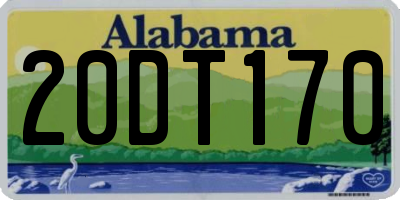 AL license plate 20DT170