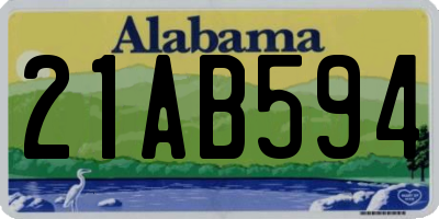 AL license plate 21AB594