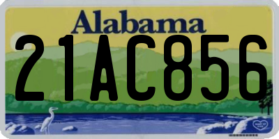 AL license plate 21AC856