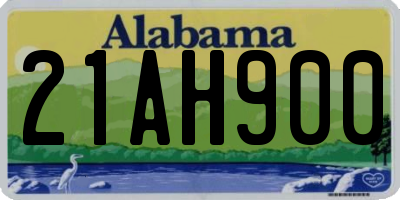 AL license plate 21AH900