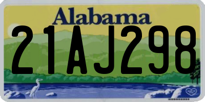 AL license plate 21AJ298