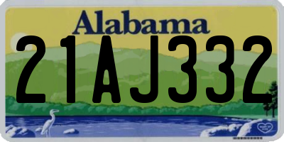AL license plate 21AJ332