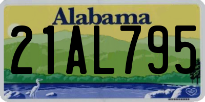 AL license plate 21AL795