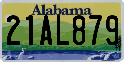 AL license plate 21AL879