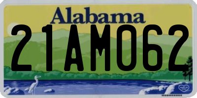 AL license plate 21AM062