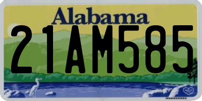 AL license plate 21AM585