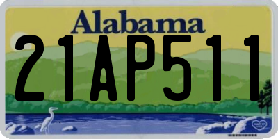 AL license plate 21AP511