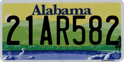 AL license plate 21AR582
