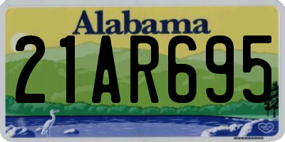 AL license plate 21AR695